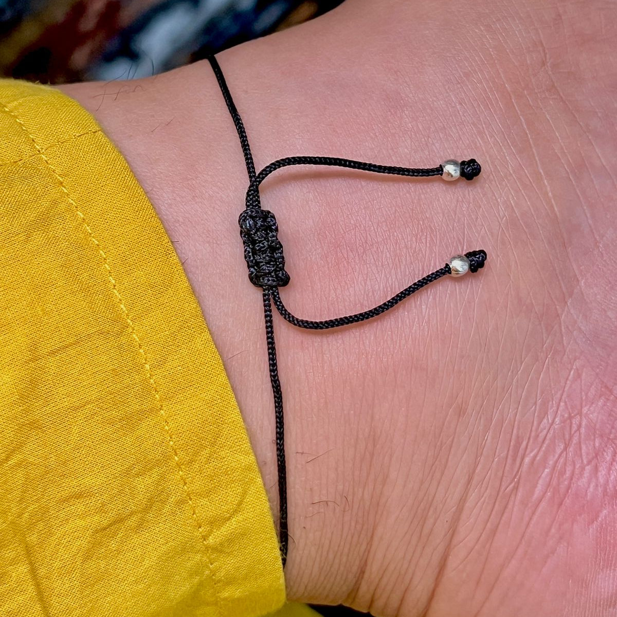 925 Pure Silver Thread Anklet with Silver Balls