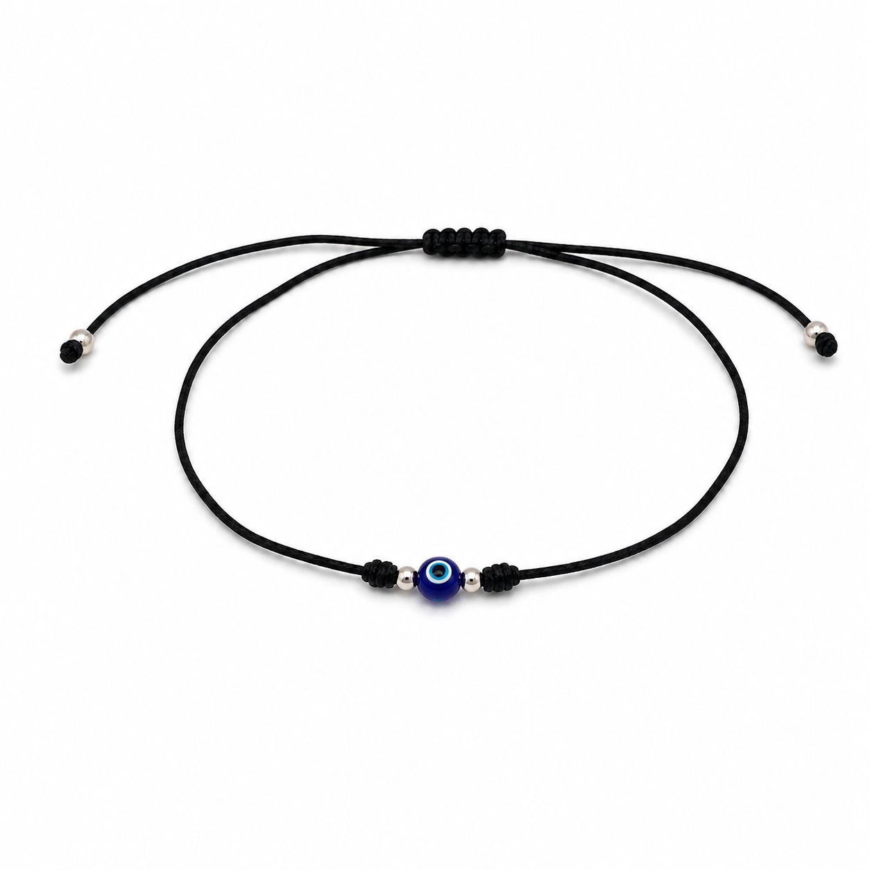 925 Pure Silver Thread Anklet with Silver Balls