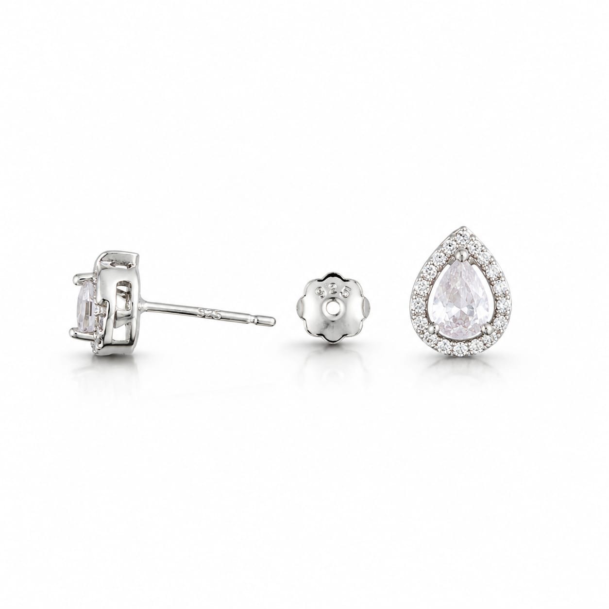925 Sterling Silver Studs ( Drop Earrings )